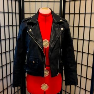 Obey No89 Propaganda XS Faux Leather Jacket
